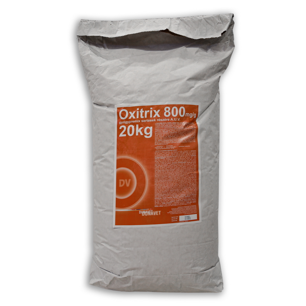 OXITRIX 800 mg/g gyógypremix sertések részére A.U.V.