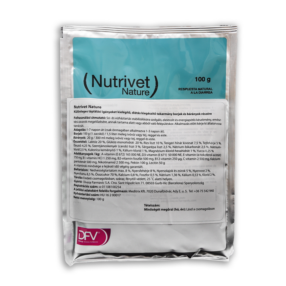 NUTRIVET NATURE kiegészítő takarmány borjak és bárányok részére