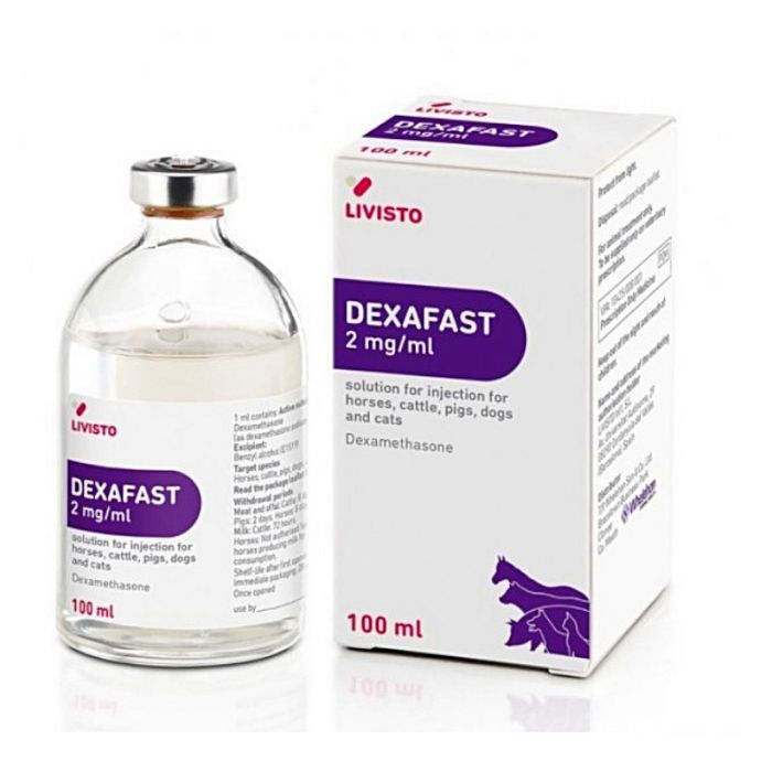 DEXAFAST 2 mg/ml oldatos injekció lovaknak, szarvasmarháknak,sertéseknek, kutyáknak és macskáknak