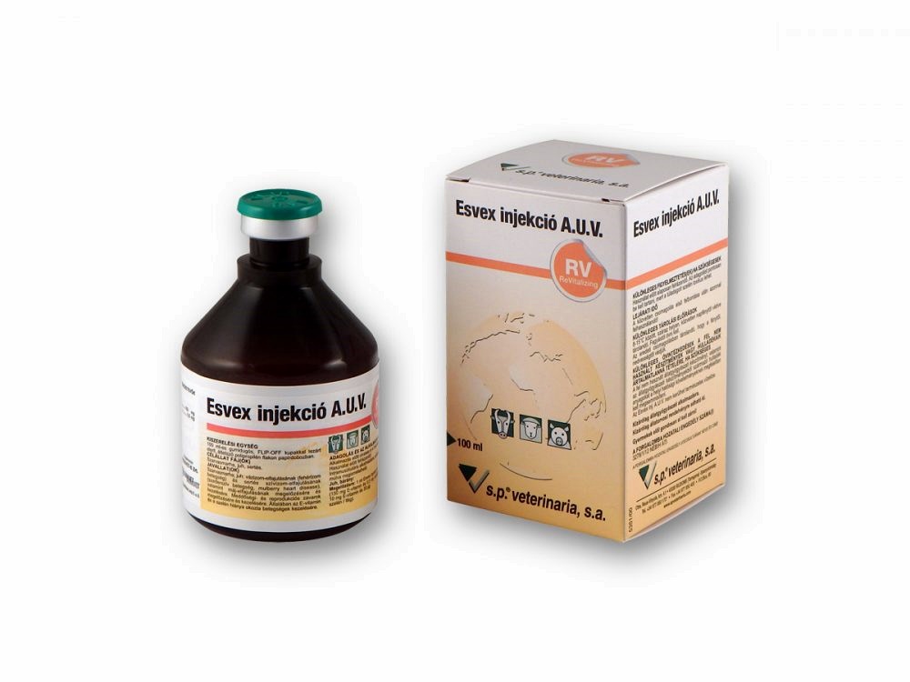 ESVEX injekció A.U.V. szarvasmarha, juh, sertés részére