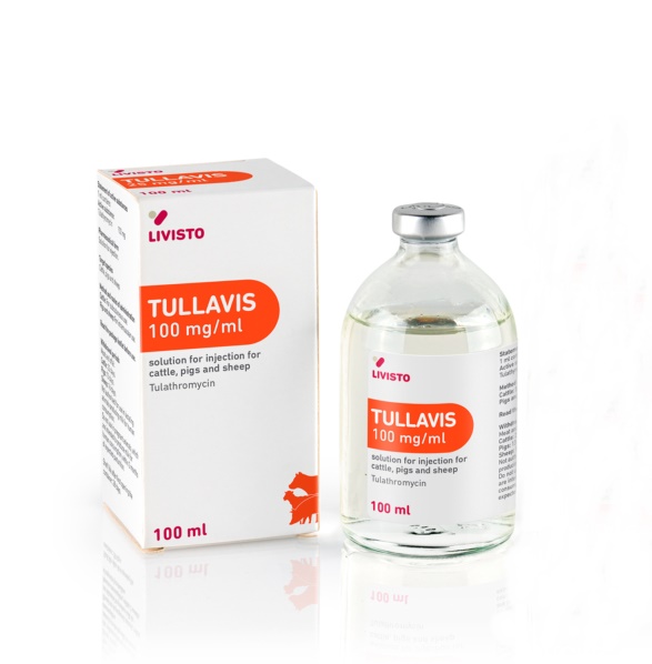 TULLAVIS 100 mg/ml oldatos injekció szarvasmarhák, sertések és juhok számára A.U.V