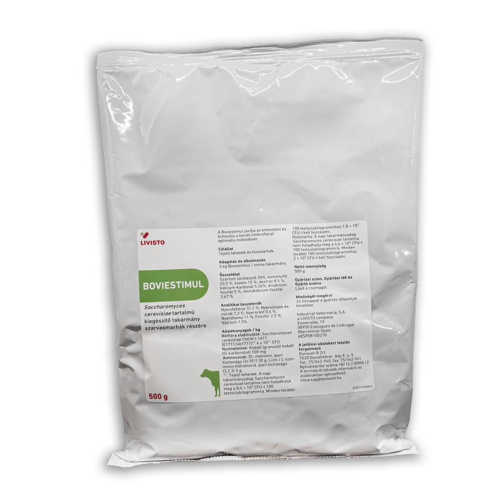BOVIESTIMUL pulvis bendőmikroflórát optimalizáló por szarvasmarhák részére