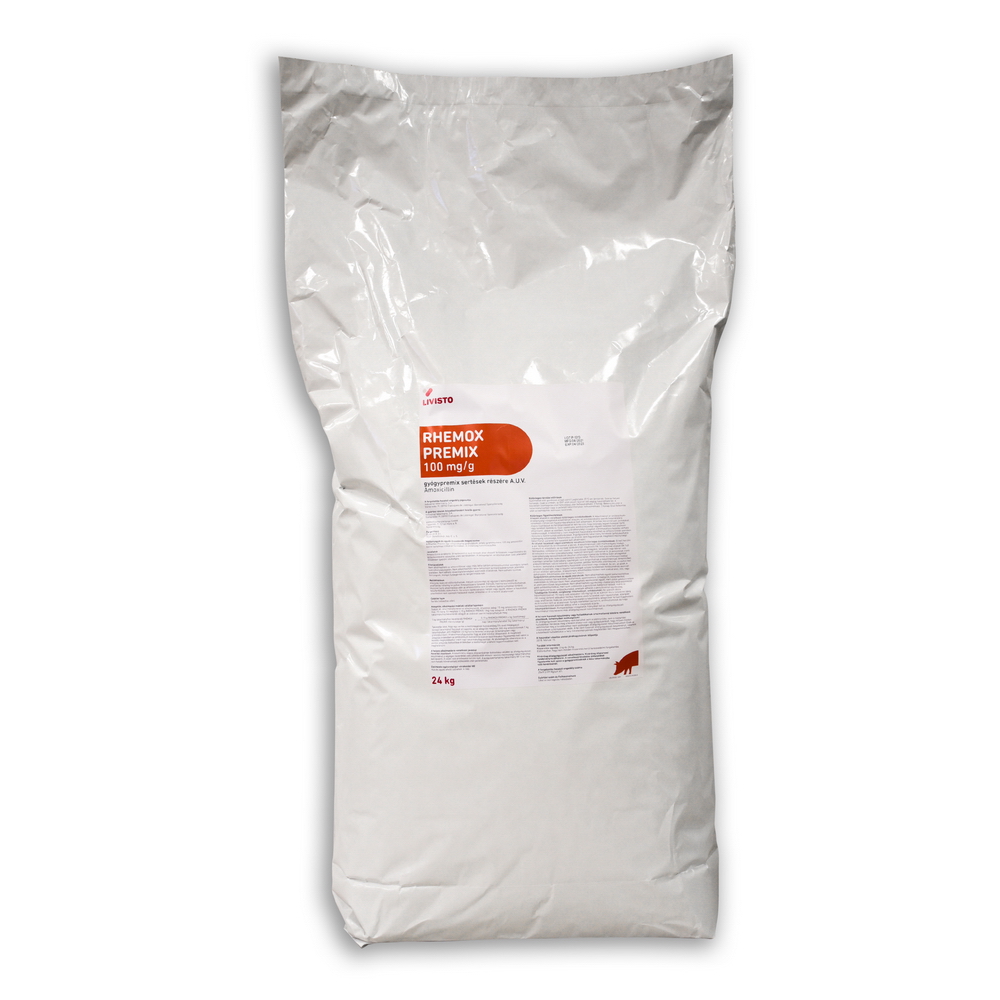 RHEMOX PREMIX 100 mg/g gyógypremix sertések részére A.U.V.