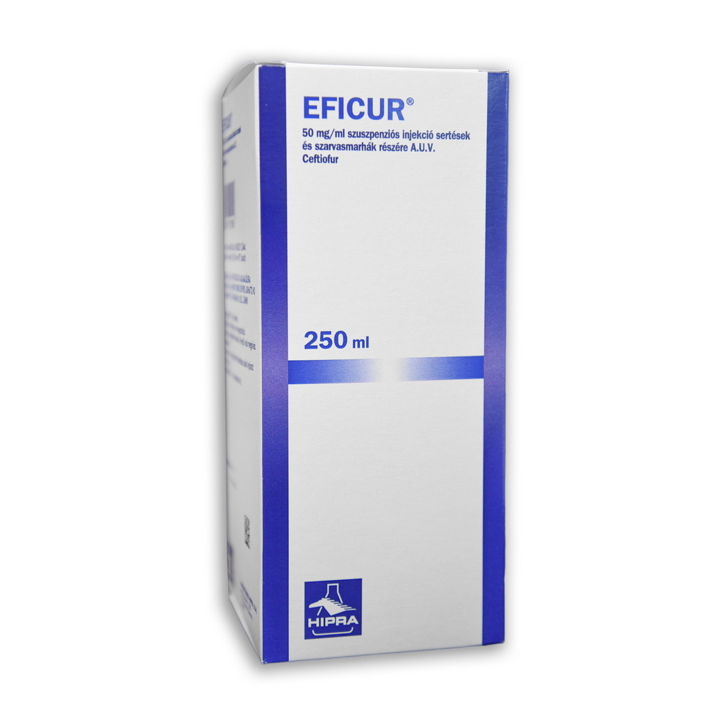 EFICUR 50 mg/ml injekció sertések és szarvasmarhák részére A.U.V.