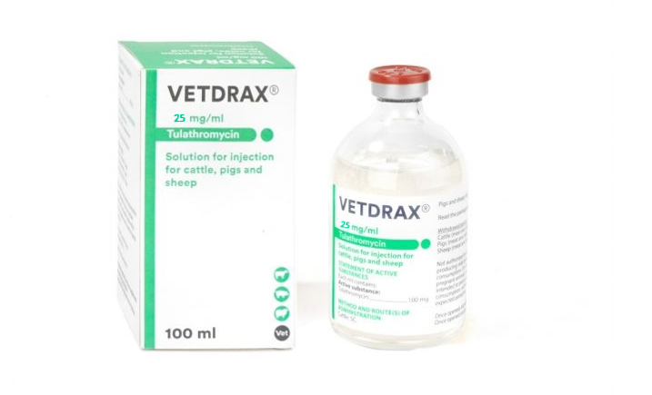 VETDRAX 25 mg/ml oldatos injekció  sertések  A.U.V
