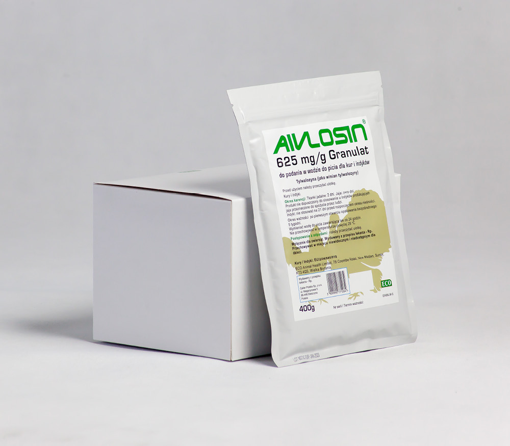 AIVLOSIN 625 mg/g granulátum ivóvízbe keveréshez házityúkok és pulykák részére