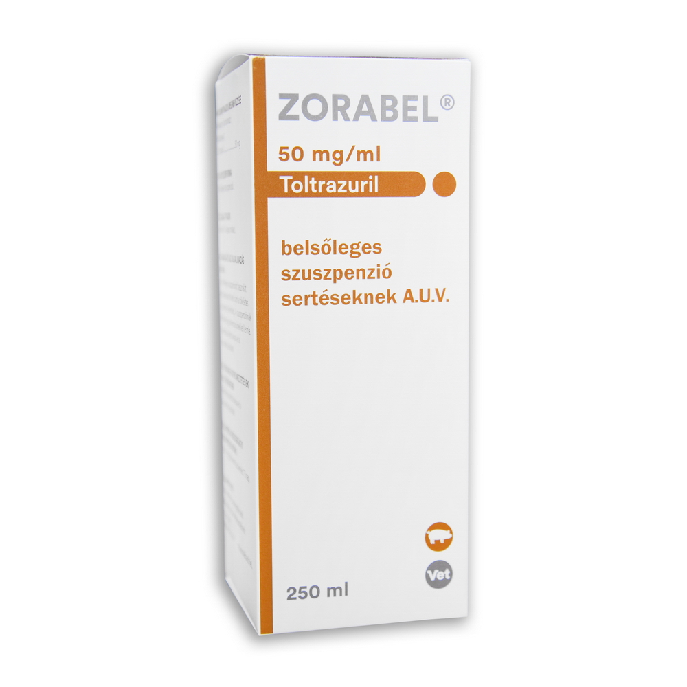 ZORABEL 50 mg/ml belsőleges szuszpenzió sertéseknek A.U.V.